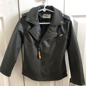 Toddler faux leather jacket